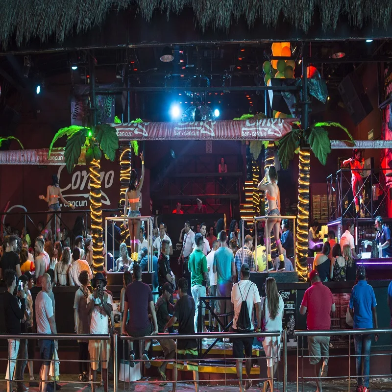 Tourists Out at Night In Los Cabos