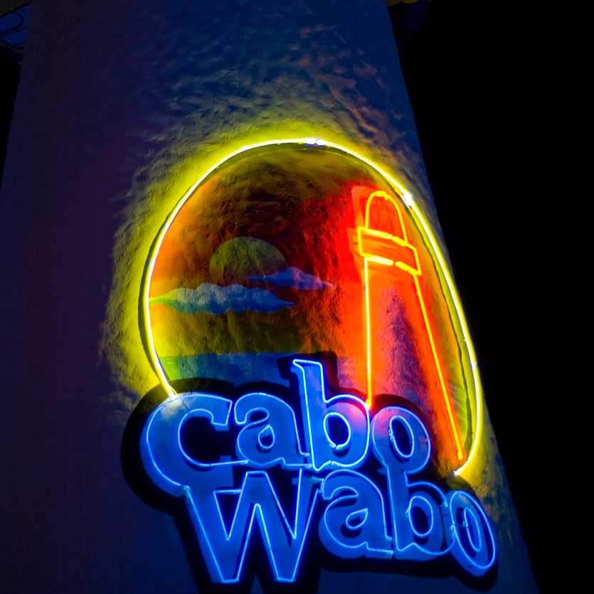 Cabo San Lucas, Mexico - February 15, 2006. The Cabo Wabo nightclub/restaurant was established in April of 1990 by rocker Sammy Hagar in Mexico\'s Cabo San Lucas. Vacationers visit for the food, drink and rock and roll atmosphere.