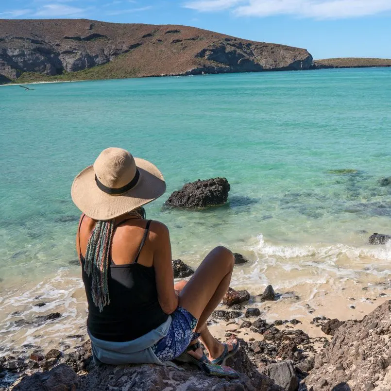 Hot Day At Beach Near La Paz