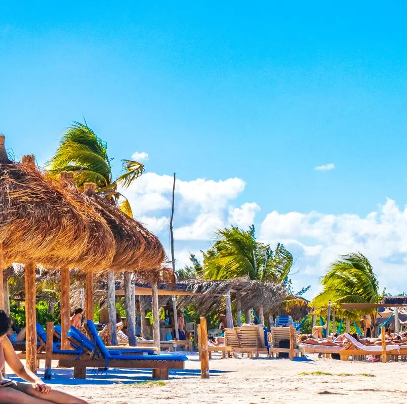 Tourist Movement On Beaches