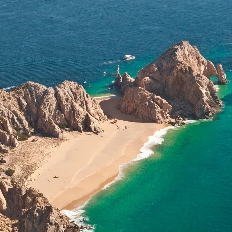 El Arco and Lover's Beach Aerial View