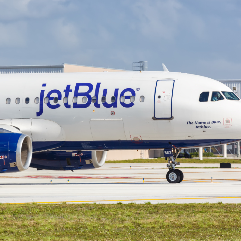 Jet Blue Plane on Tarmac