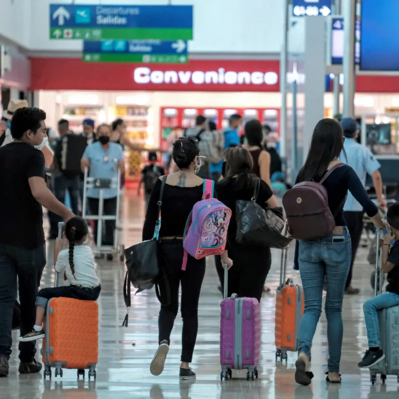 group of people at airport