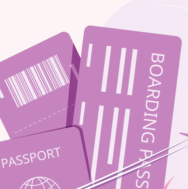 passport and boarding pass