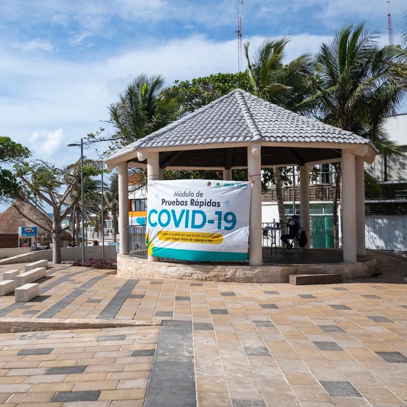 Rapid test for Covid-19 in Playa del Carmen, Mexico