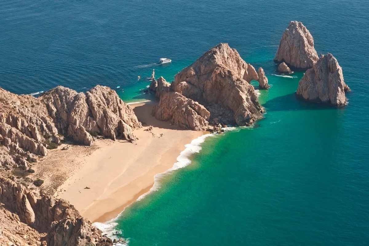El Arco and Lover's Beach Aerial View