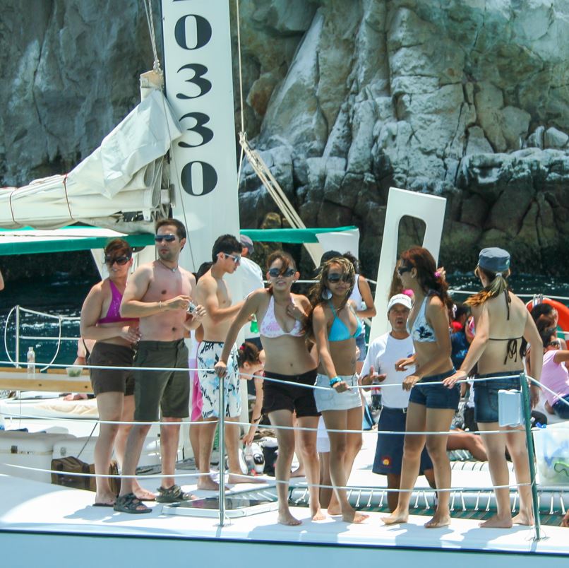 Tourists in Los Cabos