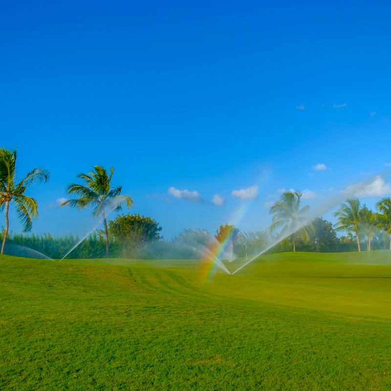 golf course sprinklers