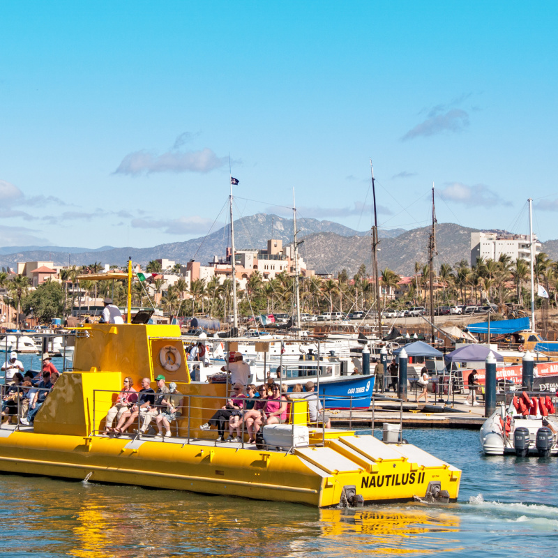 tourist boat in cabo san lucas