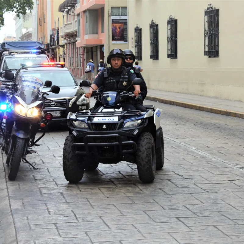 two cops on atv