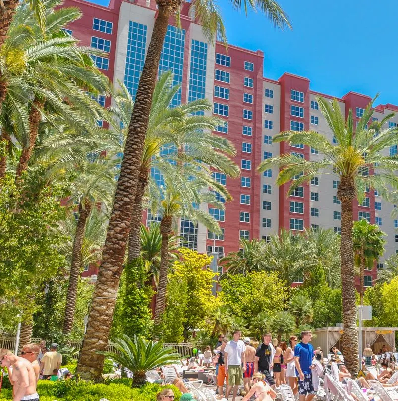 Popular poolside resort