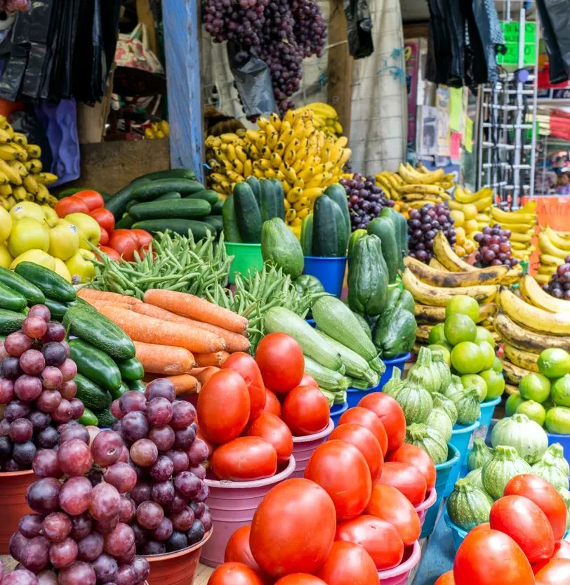 Fruists and veggies in Mexico market