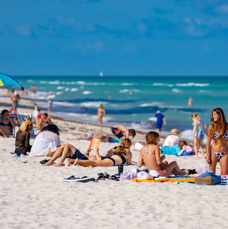 People on beach