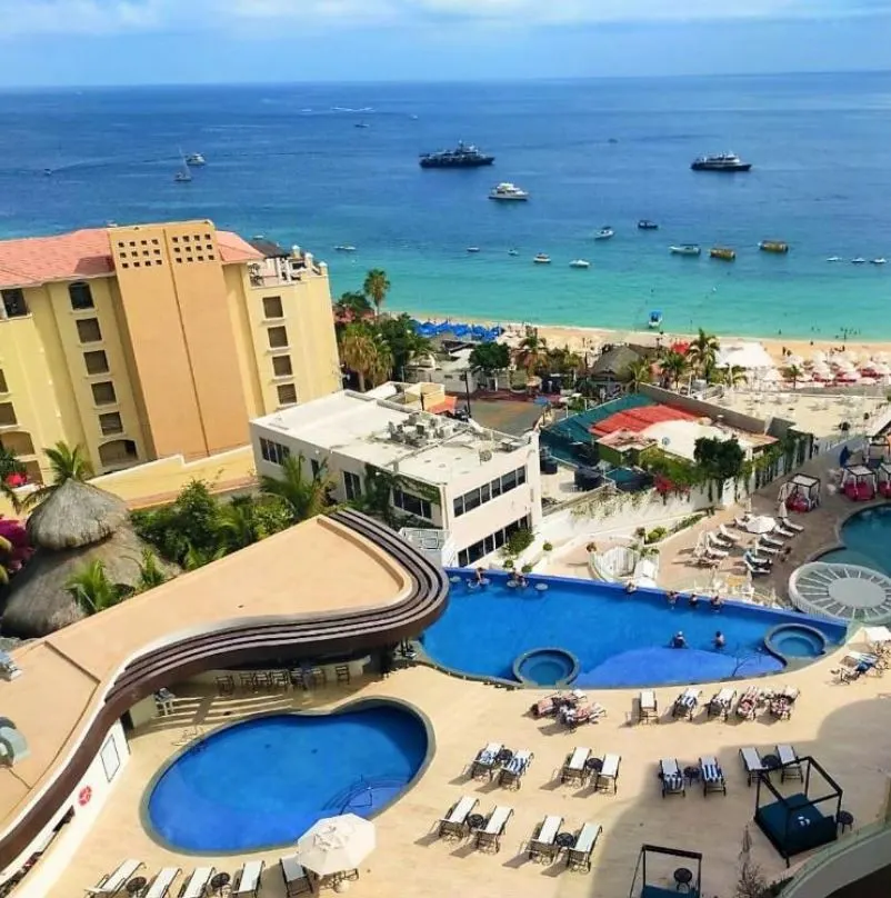 Rooftop view of beach