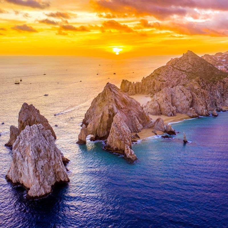 Lands End sunset in Los Cabos