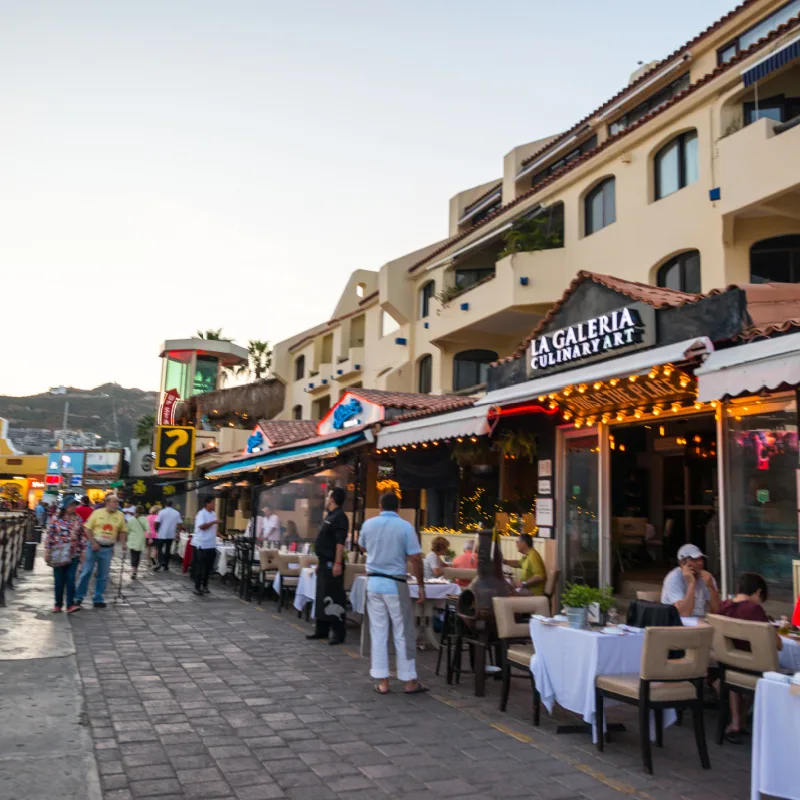 People in Cabo Restaurant area