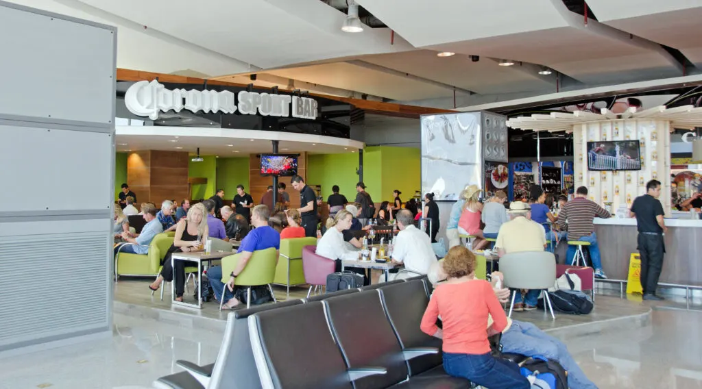 People in Cabo Airport