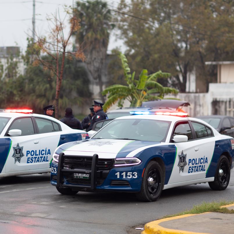 Police cars in Mexico