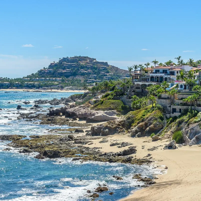 Resort on a rocky coastline