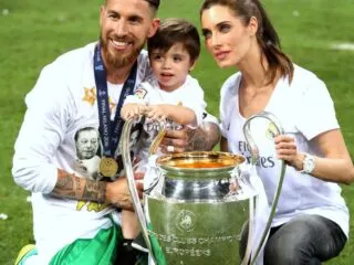 Sergio Ramos and Pïlar Rubio Celebrate A Champions League Win