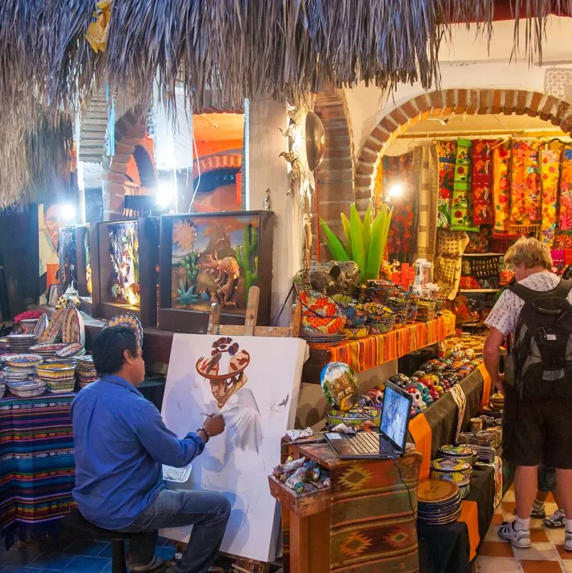 Tourists In Art Gallery