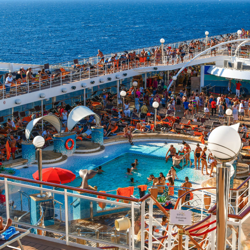 Pool Party on a cruise ship