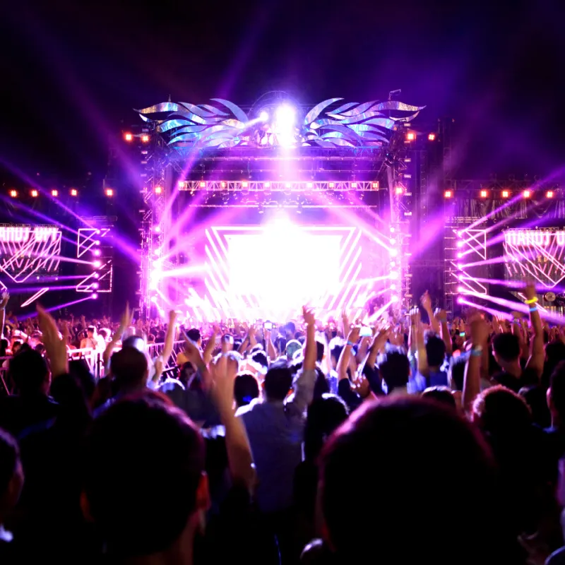 Electronic Music Festival Stage