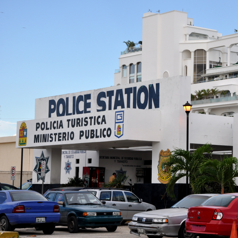 Tourist police station in Mexico