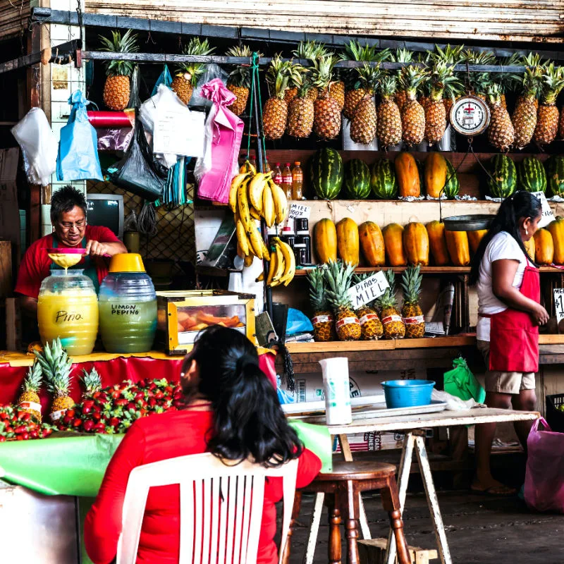 Fresh food market Mexico