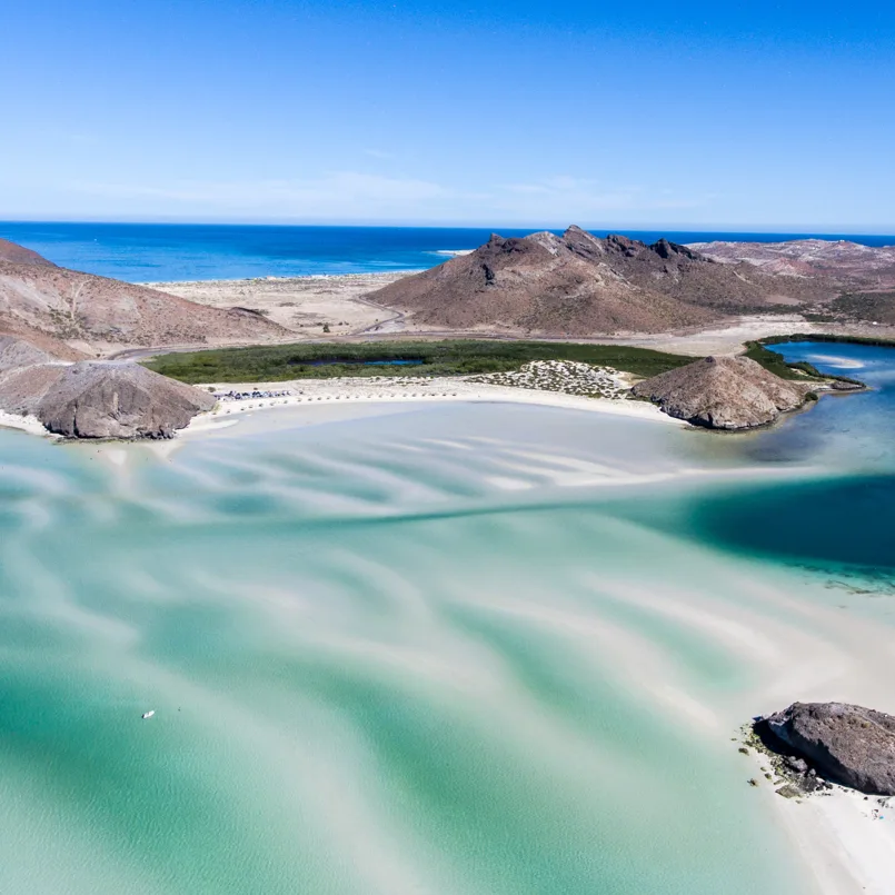 Playa Balandra Beach in La Paz, Mexico