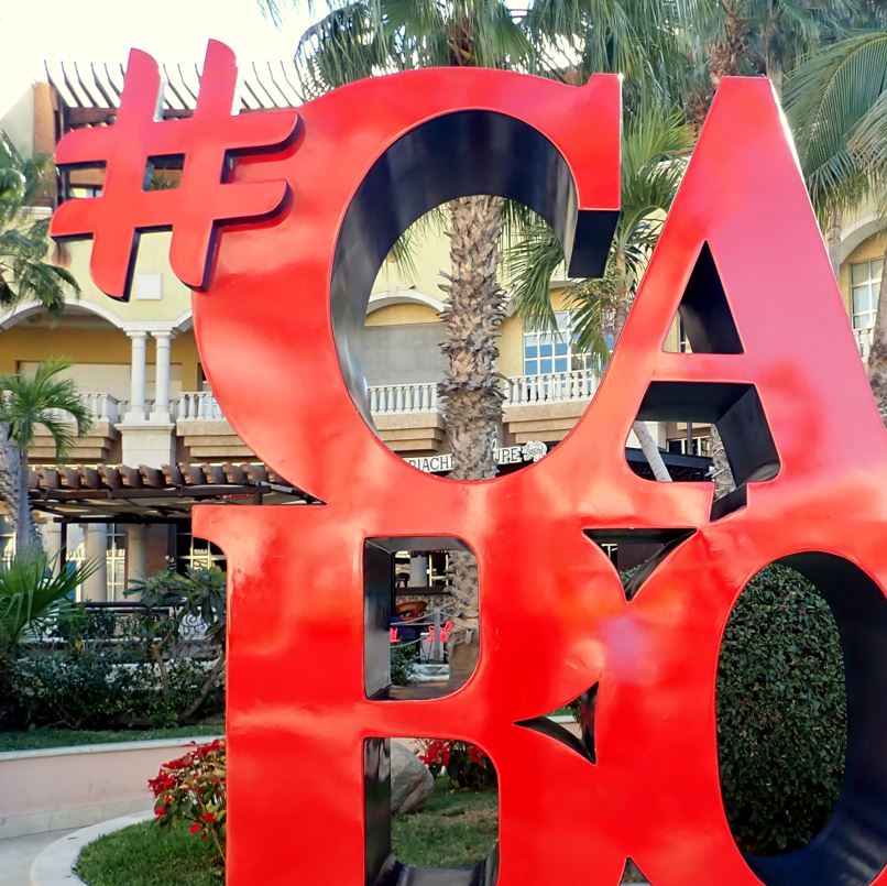 #Cabo sign in city center