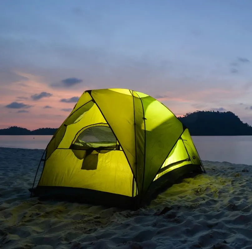 Camping Tent on Beach