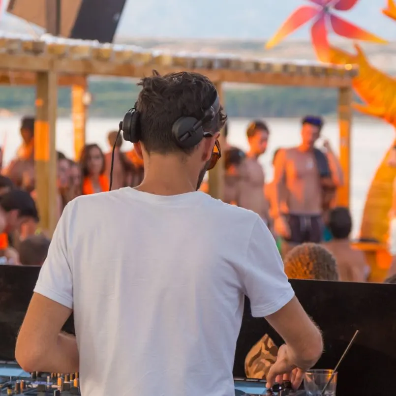 DJ At Beach Club