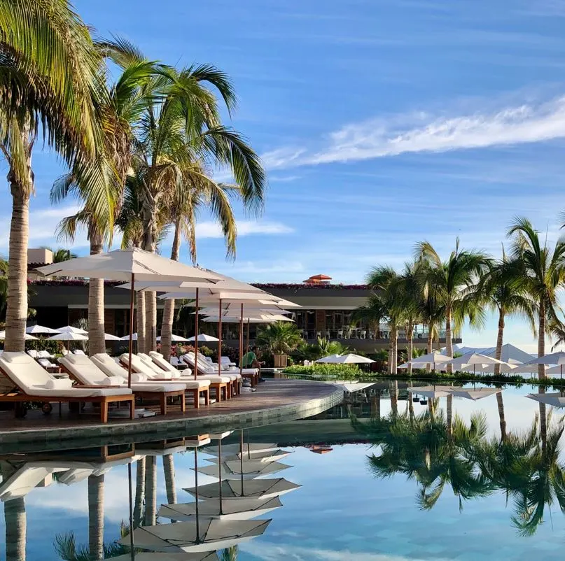 Pool Area At High End Cabo Resort, Los Cabos