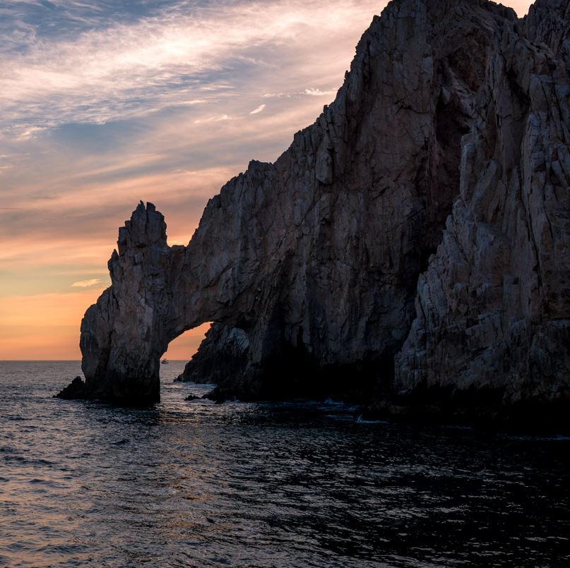Sunset Behind Los Cabos Arch