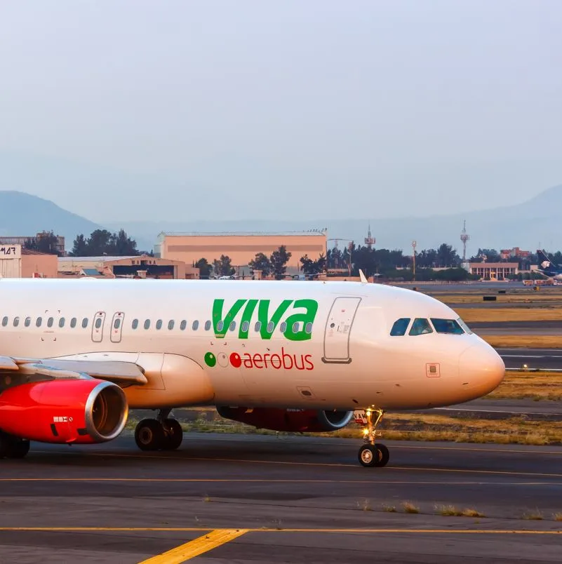 Viva Aerobus Plane On Runway