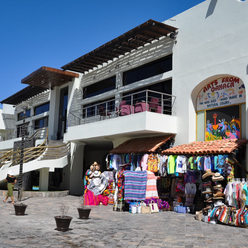 Shopping area in Los Cabos