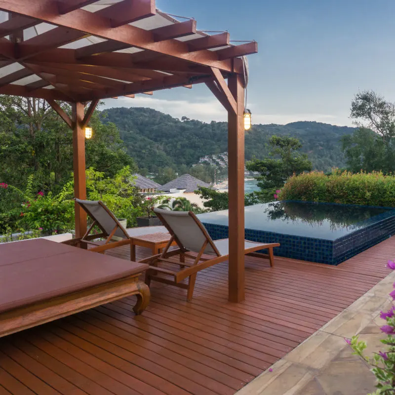 view of airbnb deck los cabos