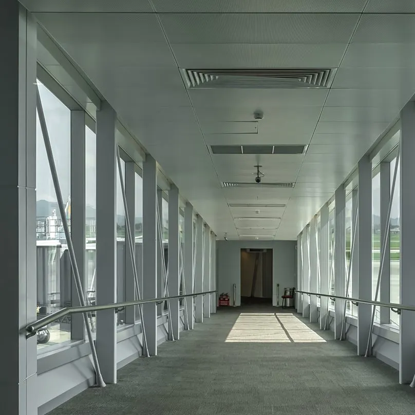 Climate Controlled Passenger Bridge At Airport