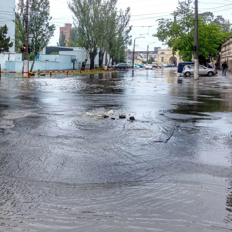 Sewage Leak On Local Street