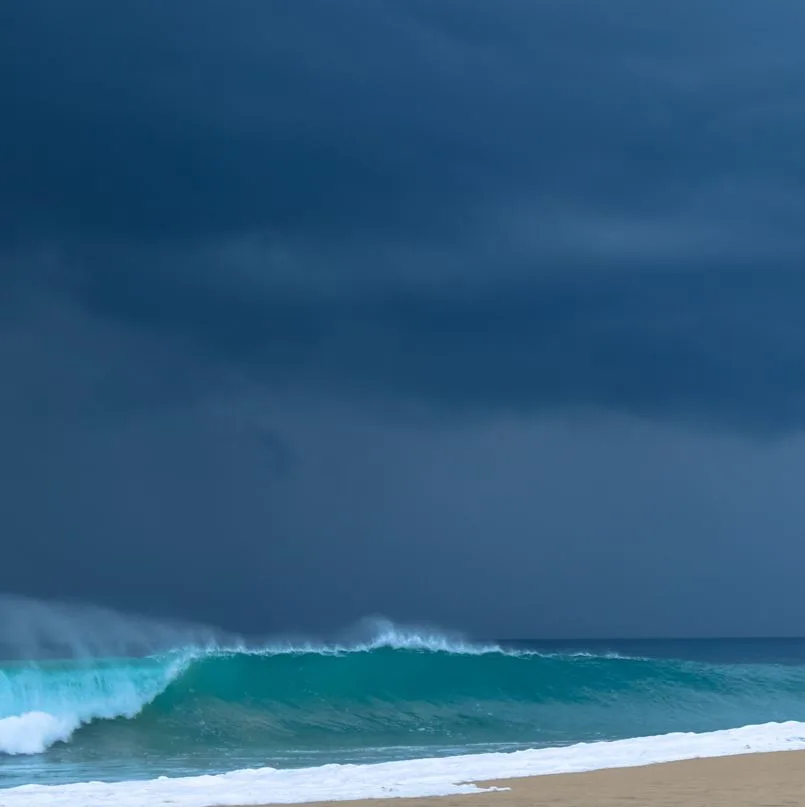 Storm Clouds Over Acapulco Beach