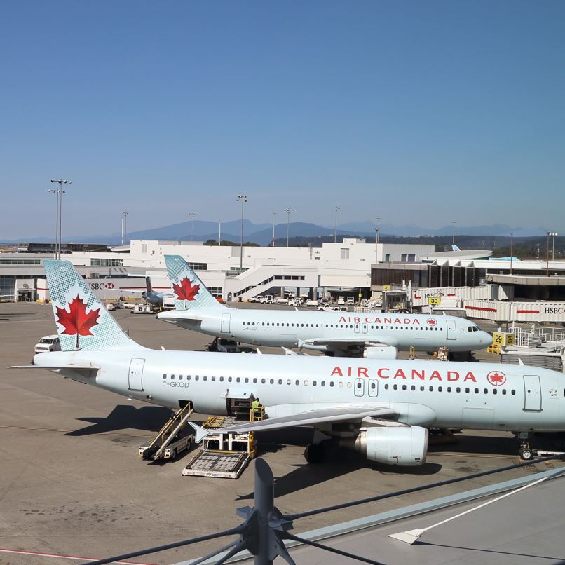 Air Canada Planes At Airport, los cabos