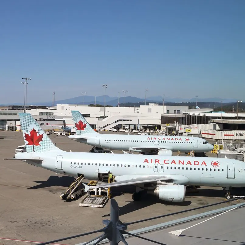 Air Canada Planes At Airport