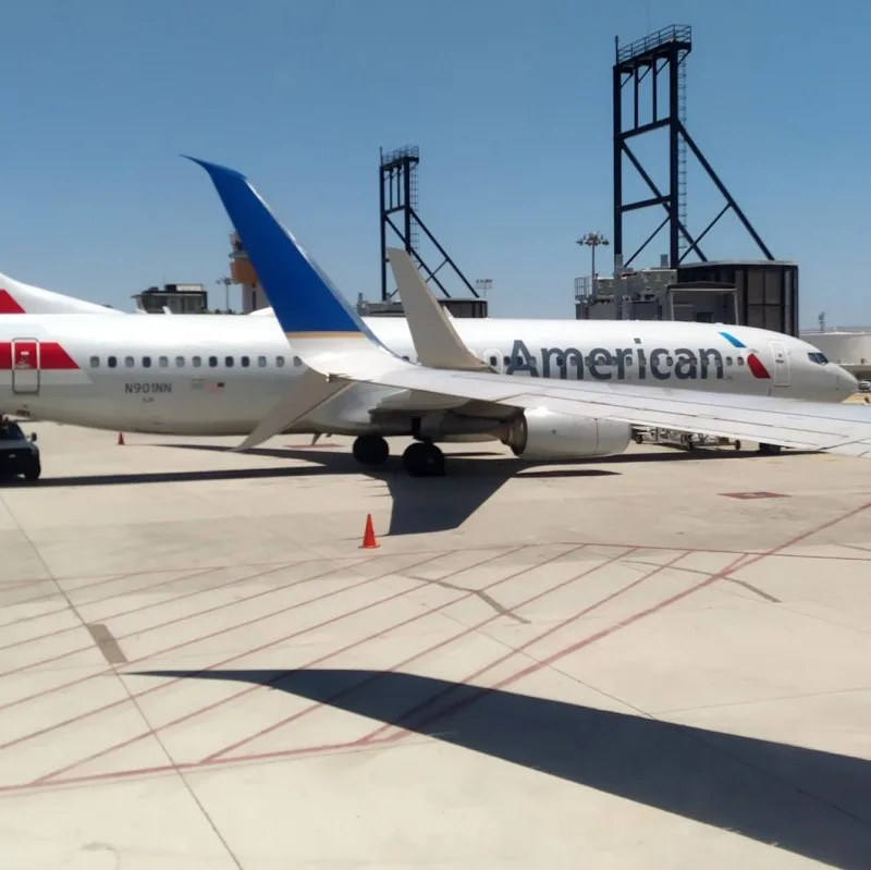 American Flight at Cabo Airport