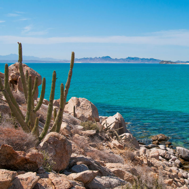 View from Isla Espiritu Santo near La Paz