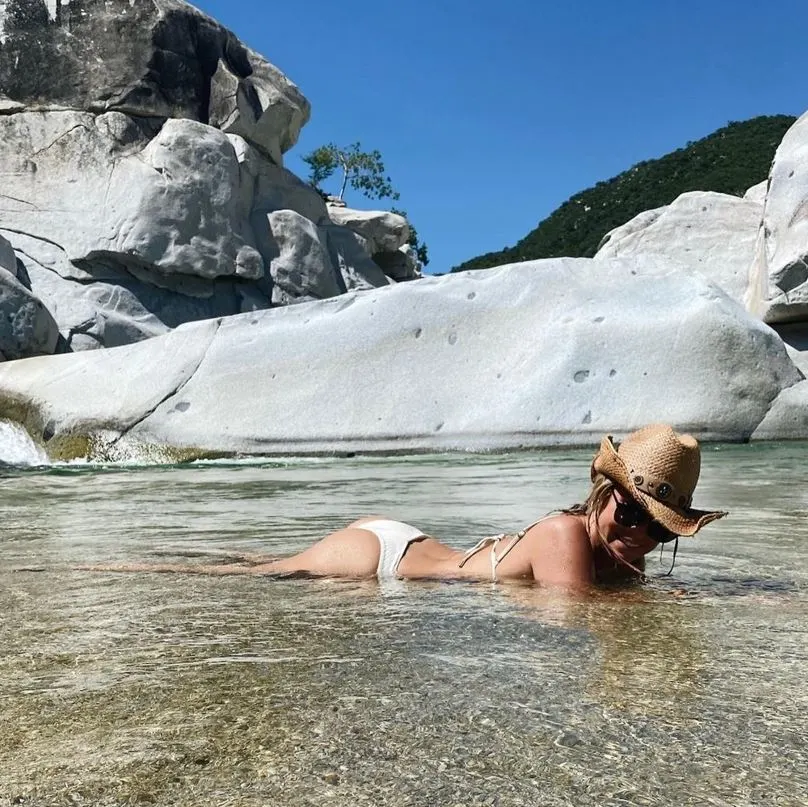 Kristin Cavallari In Fresh Water Spring in Mexico