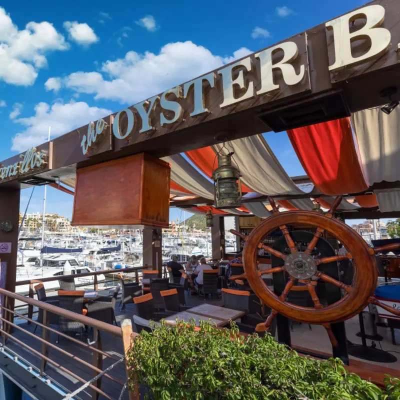 Restaurant on the Los Cabos marina