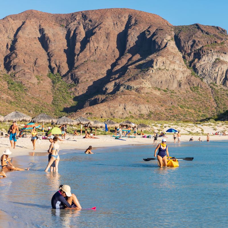 Tourists From All Over The World Visit Balandra Beach