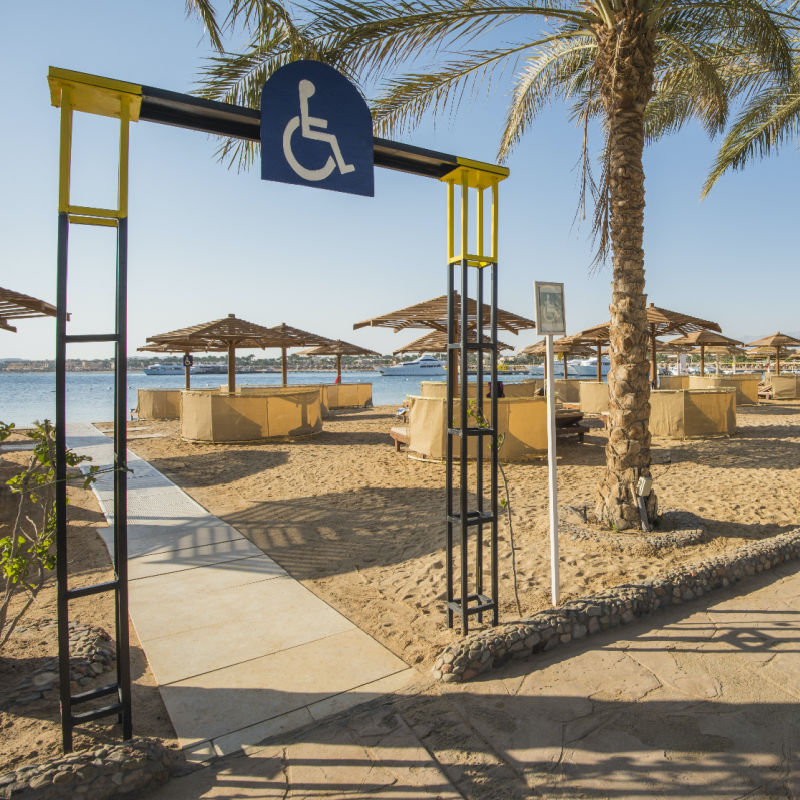 Disabled beach entrance