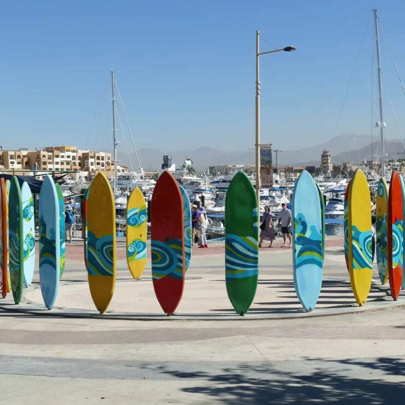 Cabo Marina with art display